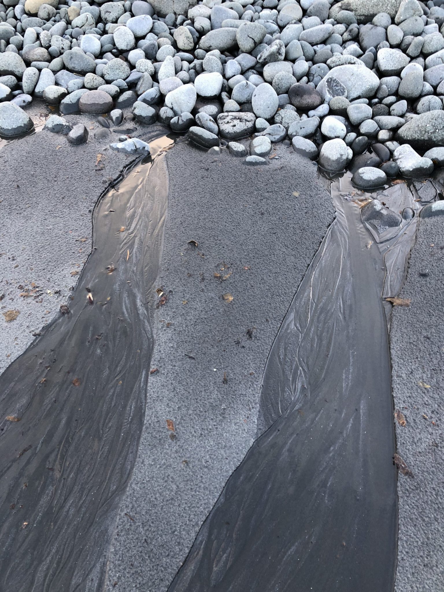 Loch Losait – black sandy beach on the east side of Waternish peninsula